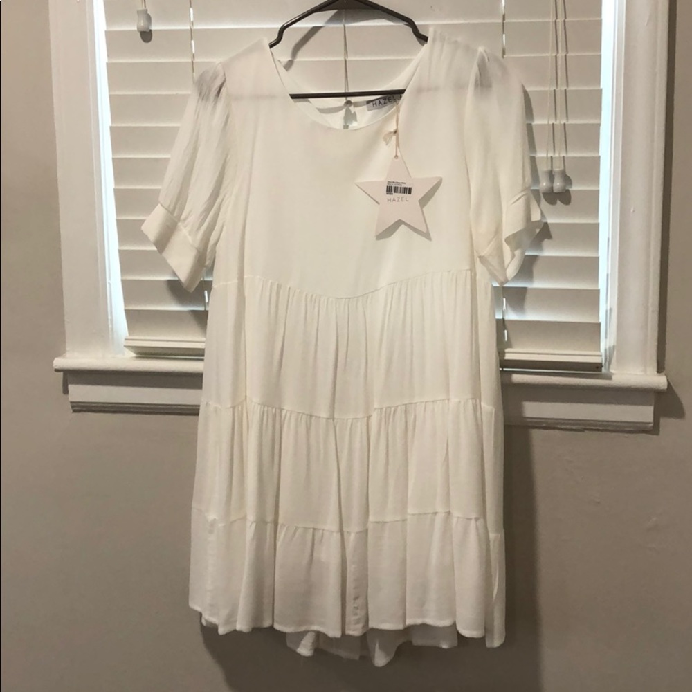 Hazel White Mini Dress